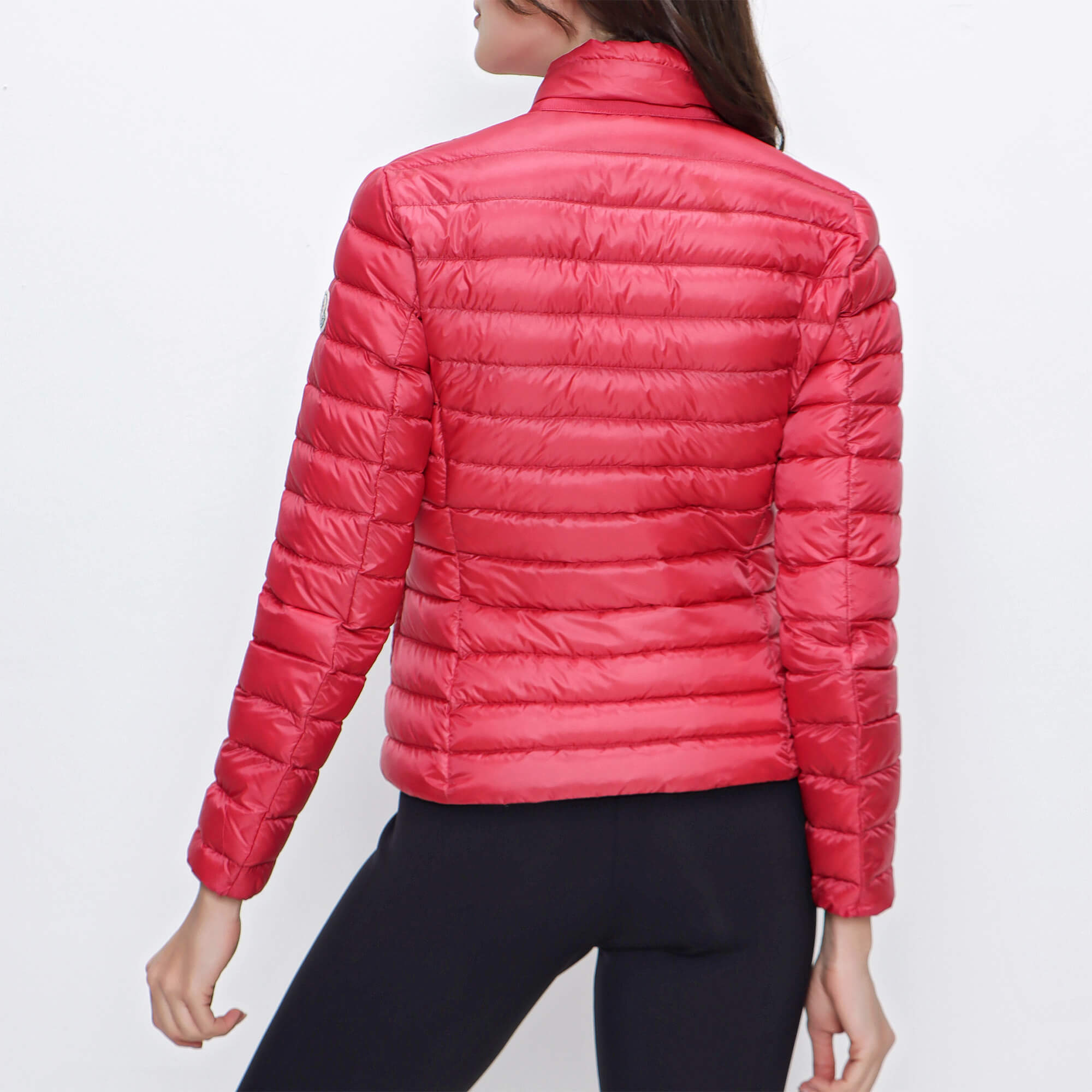 Moncler Red Leyla Light Padded Blazer Jacket